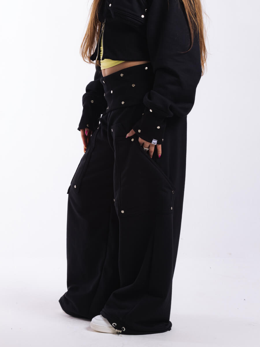 Calça Moletom Glam Era Preta