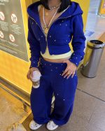 Calça Moletom Glam Era Azul Royal - Imagem 3