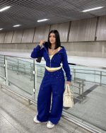 Calça Moletom Glam Era Azul Royal - Imagem 5